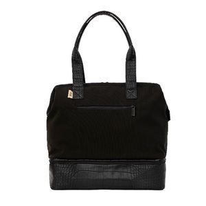 BEIS Mini Weekender in Black Croc